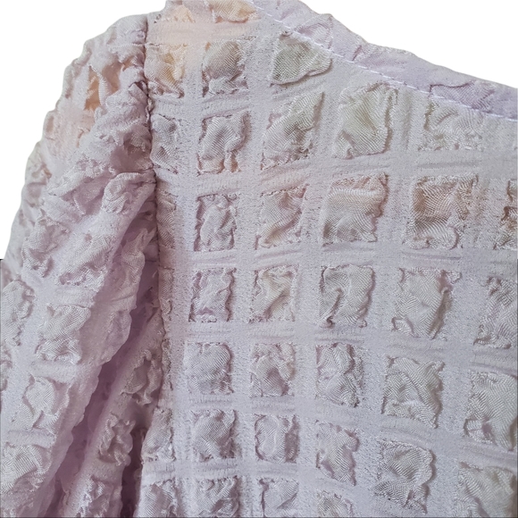 Urban Outfitters Bell Sleeved Waffle Boho Flowy Lavender Lilac TunicTop M - Picture 3 of 7